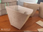 Papierowa doniczka. Składana fidoniczka - Papier brązowy/beżowy klasyczny EKO-KRAFT - 10 sztuk