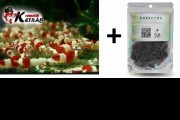 PAKIET 20szt Krewetek Crystal Losowo+ Pokarm Pokrzywa DIM 30g