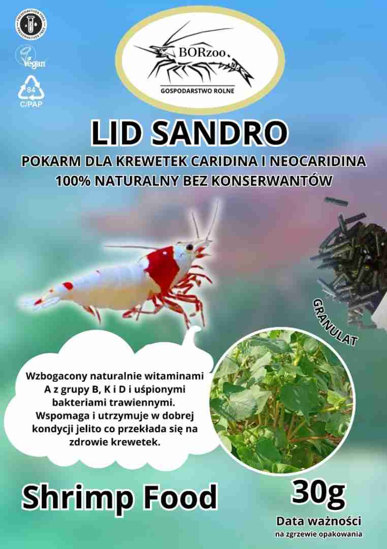 Lid Sandro - 30g. Pokarmy dla krewetek - BORzoo